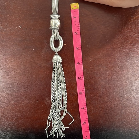 Chicos Silver Statement Necklace NWOT - Picture 4 of 5